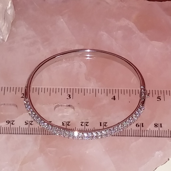 Epiphany Platinum Clad 925 Bangle Bracelet/Earings - Picture 5 of 8